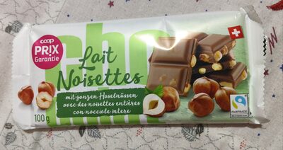 Lait noisettes