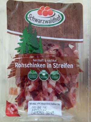Rohschinken in Streifen