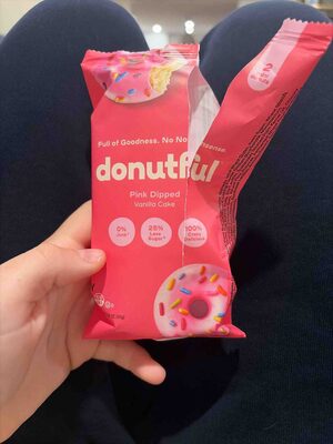 Donutful Pink Dipped Vanilla Cake