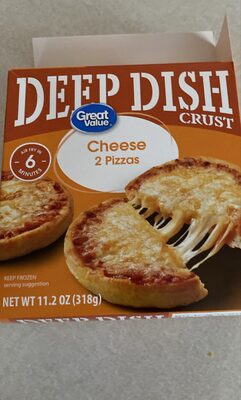 Great value deep dish cheese pizza