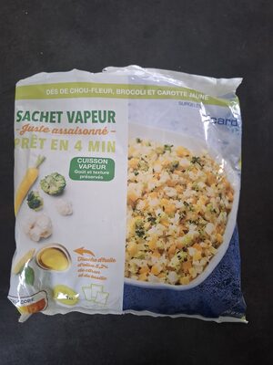 Sachet vapeur juste assaisonné choux-fleur brocoli carotte