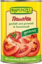 Rapunzel Tomaten Geschält Und Geviertelt, 400 GR Dose