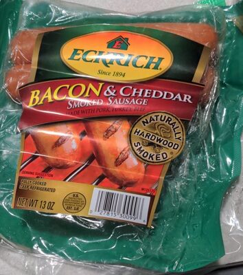 Bacon and cheddar smoked sausage
