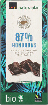 Chocolat noir bio 87% Honduras