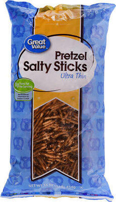 Ultra thin pretzel sticks