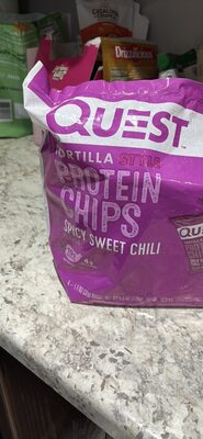 Tortilla Style Protein Chips Spicy Sweet Chili