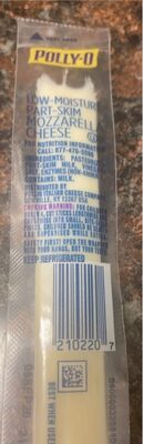 Low-Moisture Part-Skim Mozzarella Cheese