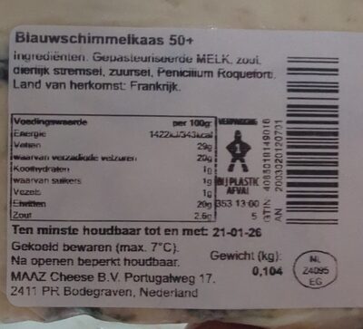 Blauwschimmelkaas 50+