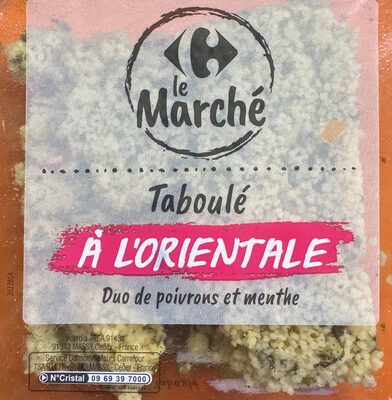 Taboulé à l'oriental Duo de poivrons et menthe