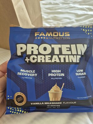 PROTEIN + CREATINE VANILLA MILKSHAKE FLAVOUR