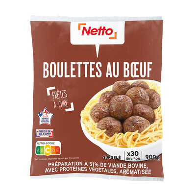Boulettes au boeuf netto 900g vbf