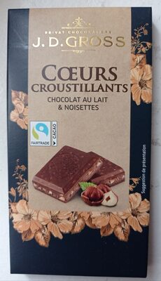 Chocolat au lait et noisettes