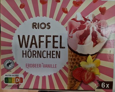 Waffel Hörnchen Erdbeer-Vanille