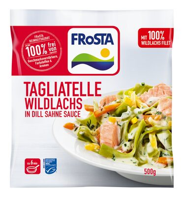 Tagliatelle Wildlachs in Dill Sahne Sauce