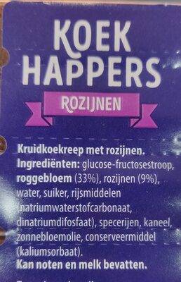 Koek Happers (Rozijnen)