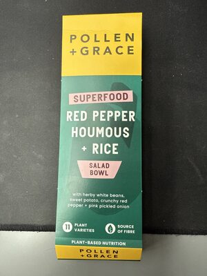 Red Pepper Houmous + Rice Salad Bowl