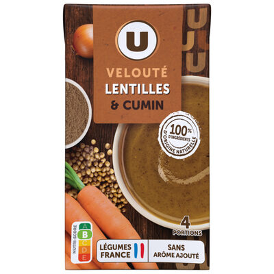 Velouté lentilles et cumin