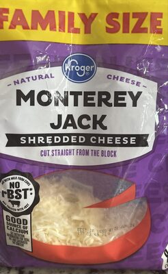 Monterey Jack shredded cheese