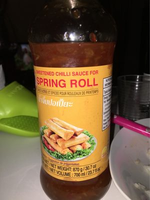 Chilli sauce spring roll