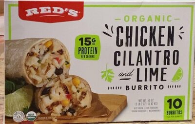 Organic Grilled Chicken Cilantro & Lime Burrito