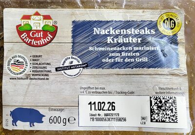 Nackensteaks Kräuter