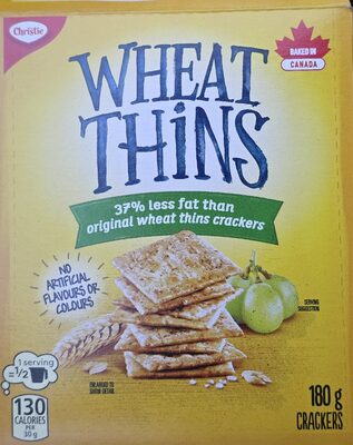 Wheat Thins 37% less fat - Christie