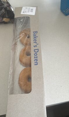 Sugar topped bakers dozen donuts