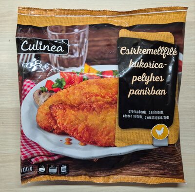 Csirkemellfilé kukoricapelyjes panírban