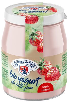Yogurt biologico intero da latte fieno STG - 150g - fragola