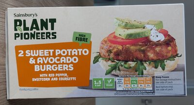2 Sweet Potato & Avocado Burgers