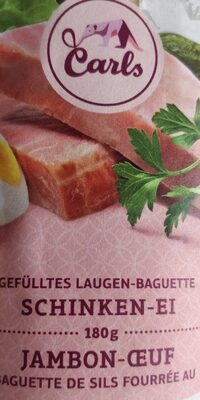 Baguette de sils fourrée au jambon-ouef