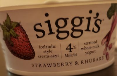 Strawberry & Rhubarb whole milk yogurt