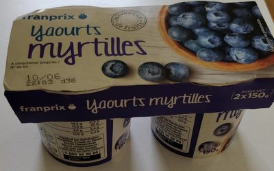 yaourt gourmand à la myrtille