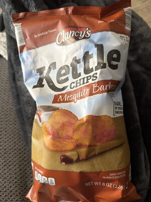 Mesquite barbecue flavored kettle chips, mesquite barbecue
