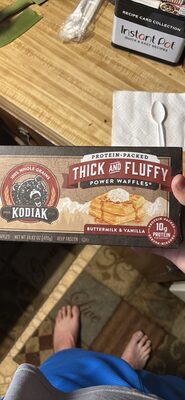 Thick and Fluffy Power Waffles Buttermilk & Vanilla