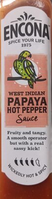 West Indian Smooth Papaya Hot Pepper Sauce imp