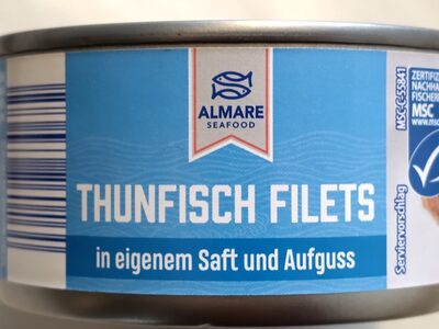Thunfisch Filets in eigenen Saft