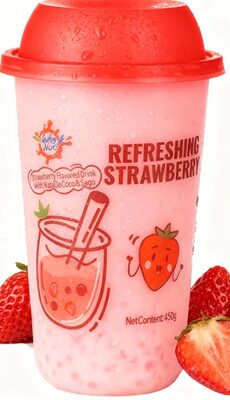 Why Not Strawberry Flavored Drink with Nata De Coco
