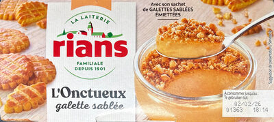 Onctueux galette sablée