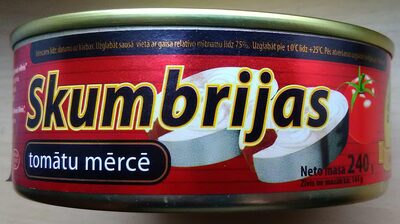 skumbrijas tomātu mērcē