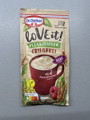 pflanzlicher grießbrei