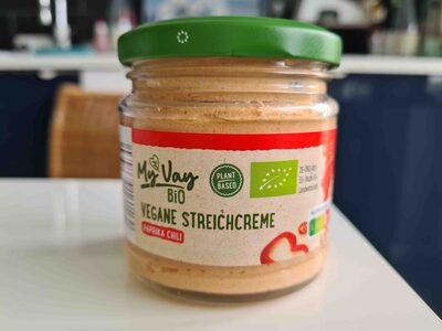 Vegane Bio-Streichcreme - Paprika-Chili