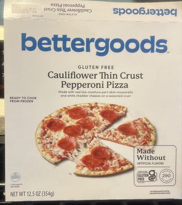 Cauliflower Thin Crust Pepperoni Pizza