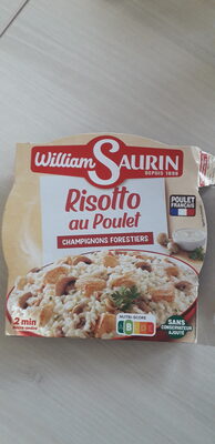 Risotto au poulet à la crème de champignons