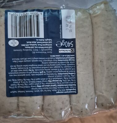 Dulano 6 BRATWURST SAUSAGES MADE IN GERMANY 540ge