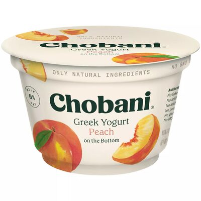 Greek Yogurt Peach on the Bottom