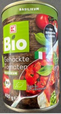 Tomaten gehackt Basilikum von K-Bio