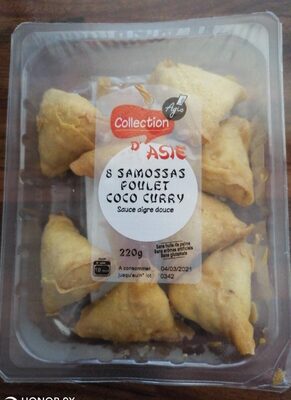 Samosas poulet coco curry