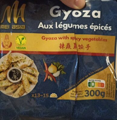 Gyoza aux légumes épicés