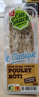 Sandwich poulet rôti mayonnaise allégée